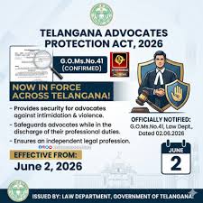 Telangana Advocates Protection Act, 2026 – Latest Update